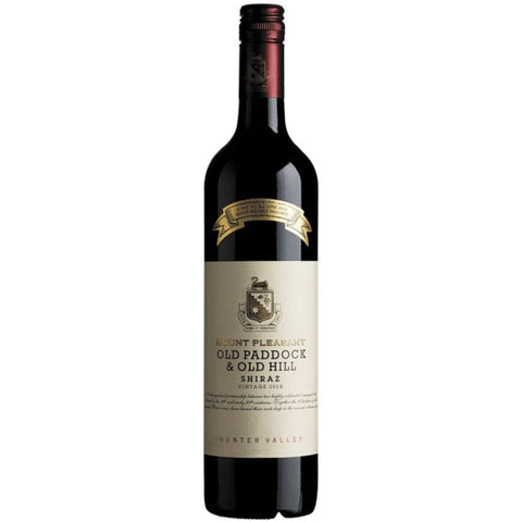 Single bottle of Red wine Mount Pleasant, Old Paddock & Old Hill Shiraz, Hunter Valley, 2019 100% Shiraz
