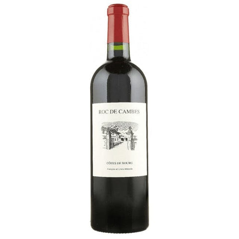 Single bottle of Red wine Roc de Cambes, Grand Vin, Cotes de Bourg, 2016 65% Merlot, 20% Cabernet Sauvignon & 10% Cabernet Franc